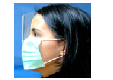Surgical mask with elastic and Shield